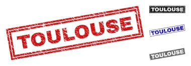 Grunge Toulouse dikdörtgen filigranlar çizik