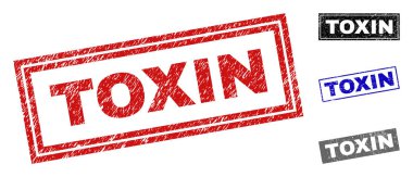 Grunge toksin dikdörtgen pullar çizik