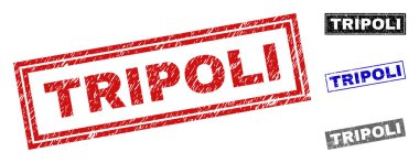 Grunge Trablus dikdörtgen filigranlar dokulu