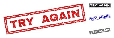 Grunge deneyin yine dikdörtgen pullar çizik