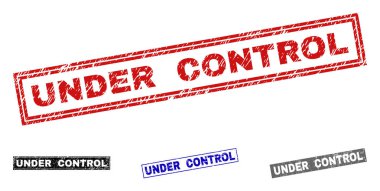 Grunge kontrol altında dikdörtgen filigranlar çizik