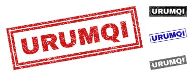 Grunge Urumçi dikdörtgen filigranlar dokulu