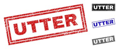 Grunge mutlak dikdörtgen filigranlar çizik