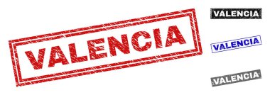 Grunge Valencia dikdörtgen pullar dokulu