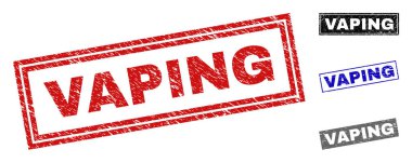 Grunge Vaping dikdörtgen pullar dokulu