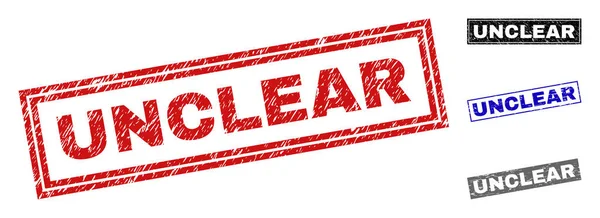 Grunge belirsiz dikdörtgen damga mühürler çizik