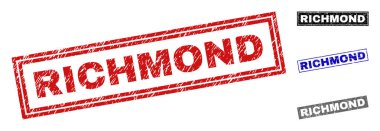 Grunge Richmond dikdörtgen filigranlar çizik