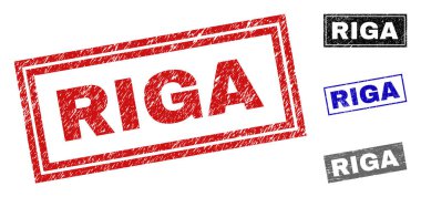 Grunge Riga dikdörtgen pullar dokulu