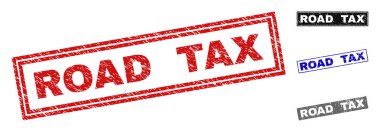 Grunge yol vergisi dikdörtgen filigranlar dokulu