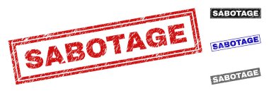 Grunge sabotaj dikdörtgen damga mühürler çizik