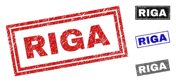 Grunge Riga dikdörtgen pullar dokulu