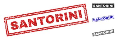 Grunge Santorini dikdörtgen pullar çizik