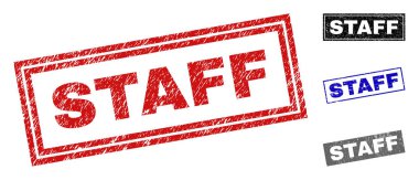 Grunge personel dikdörtgen damga mühürler çizik