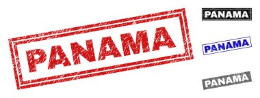 Grunge Panama dokulu dikdörtgen Filigranlar