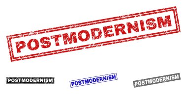 Grunge postmodernizm dokulu dikdörtgen Filigranlar