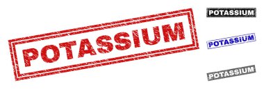 Grunge potasyum dokulu dikdörtgen pullar