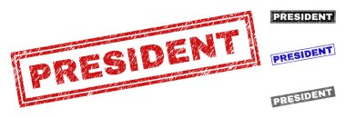 Grunge Başkanı dokulu dikdörtgen Filigranlar