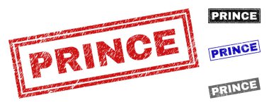 Grunge Prens çizik dikdörtgen Filigranlar