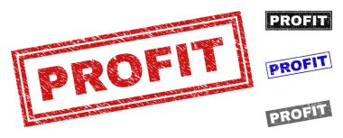 Grunge kar çizik dikdörtgen damga Seals