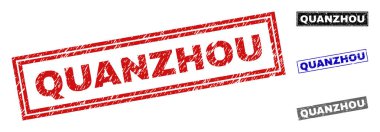 Grunge Quanzhou dokulu dikdörtgen pullar