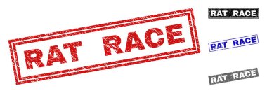 Grunge Rat Race çizik dikdörtgen Filigranlar