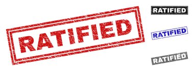 Grunge onaylandı dokulu dikdörtgen pullar