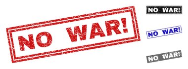 Grunge No War ünlem dokulu dikdörtgen pullar