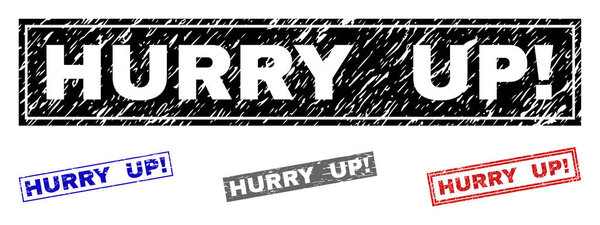 Гранж ГУРРИТ Вверх Восклицание Царапанные Прямоугольные марки
