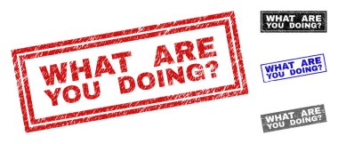 Grunge ne yapıyorsun soru çizilmiş dikdörtgen Filigranlar