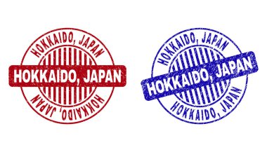 Grunge Hokkaido, Japonya yuvarlak pul çizik