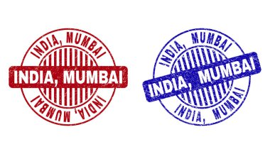 Grunge Hindistan, Mumbai yuvarlak filigranlar dokulu