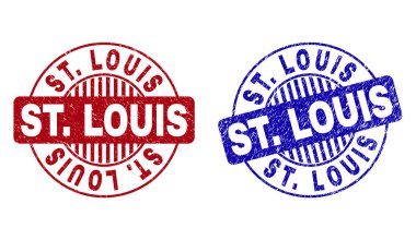 Grunge St. Louis dokulu yuvarlak filigranlar