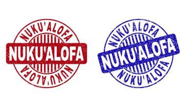 Grunge Nukualofa yuvarlak pul çizik