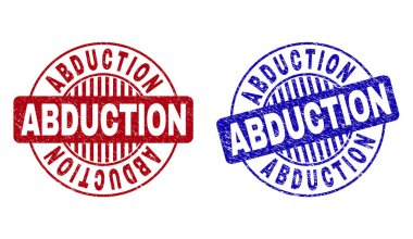 Grunge kaçırma yuvarlak pul çizik