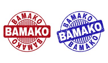 Grunge Bamako dokulu yuvarlak filigranlar