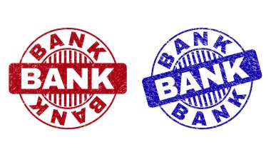 Grunge banka yuvarlak filigranlar çizik