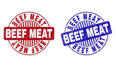 Grunge sığır eti yuvarlak pul dokulu