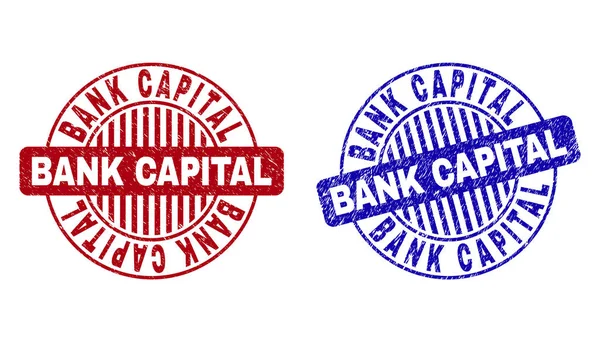 Grunge banka sermaye yuvarlak pul çizik