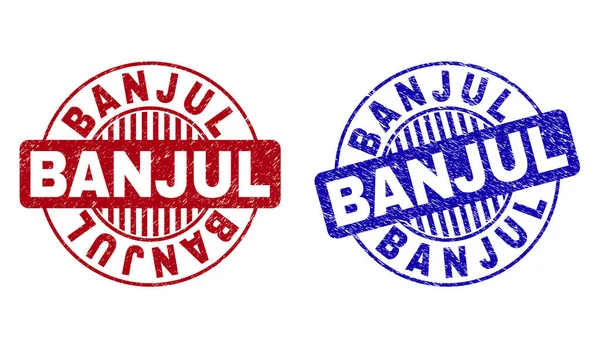 Grunge Banjul dokulu yuvarlak filigranlar