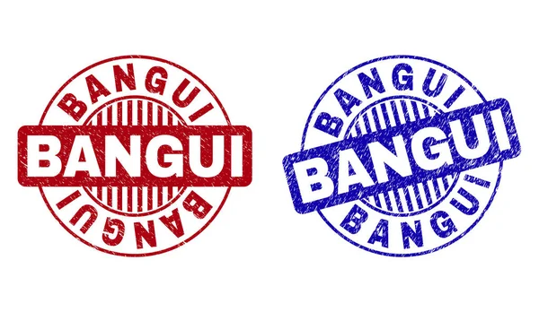 Grunge Bangui yuvarlak pul çizik