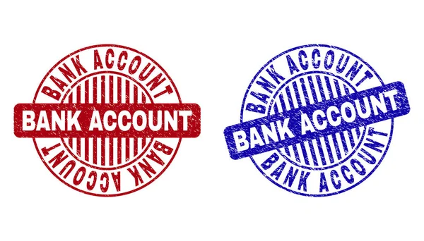 Grunge banka hesabı yuvarlak pul çizik