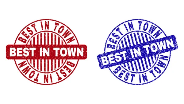 Grunge şehirdeki iyi çizik yuvarlak filigranlar