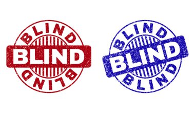 Grunge kör yuvarlak filigranlar çizik