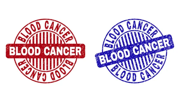 Grunge BLOOD CANCER Raspado Rodada Marcas d 'água —  Vetores de Stock