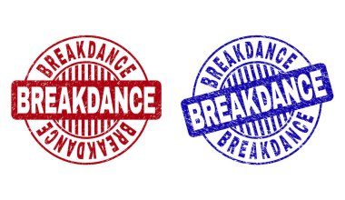 Grunge Breakdance dokulu yuvarlak filigranlar