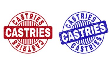 Grunge Castries yuvarlak filigranlar çizik