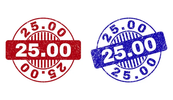 Грандж 25.00 Текстуровані круглі фігури — стоковий вектор
