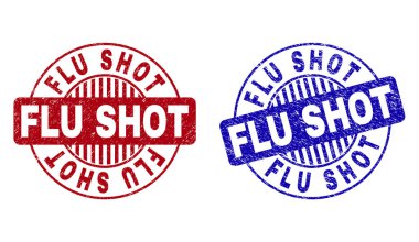 Grunge Flu Shot yuvarlak filigranlar çizik