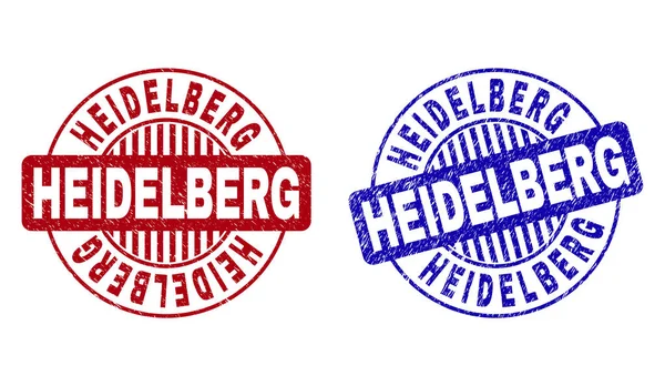 Grunge heidelberg texturierte runde Wasserzeichen — Stockvektor