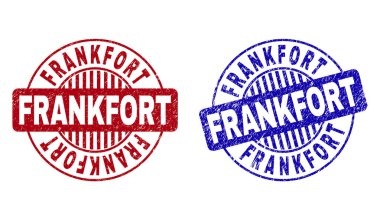 Grunge Frankfort dokulu yuvarlak filigranlar